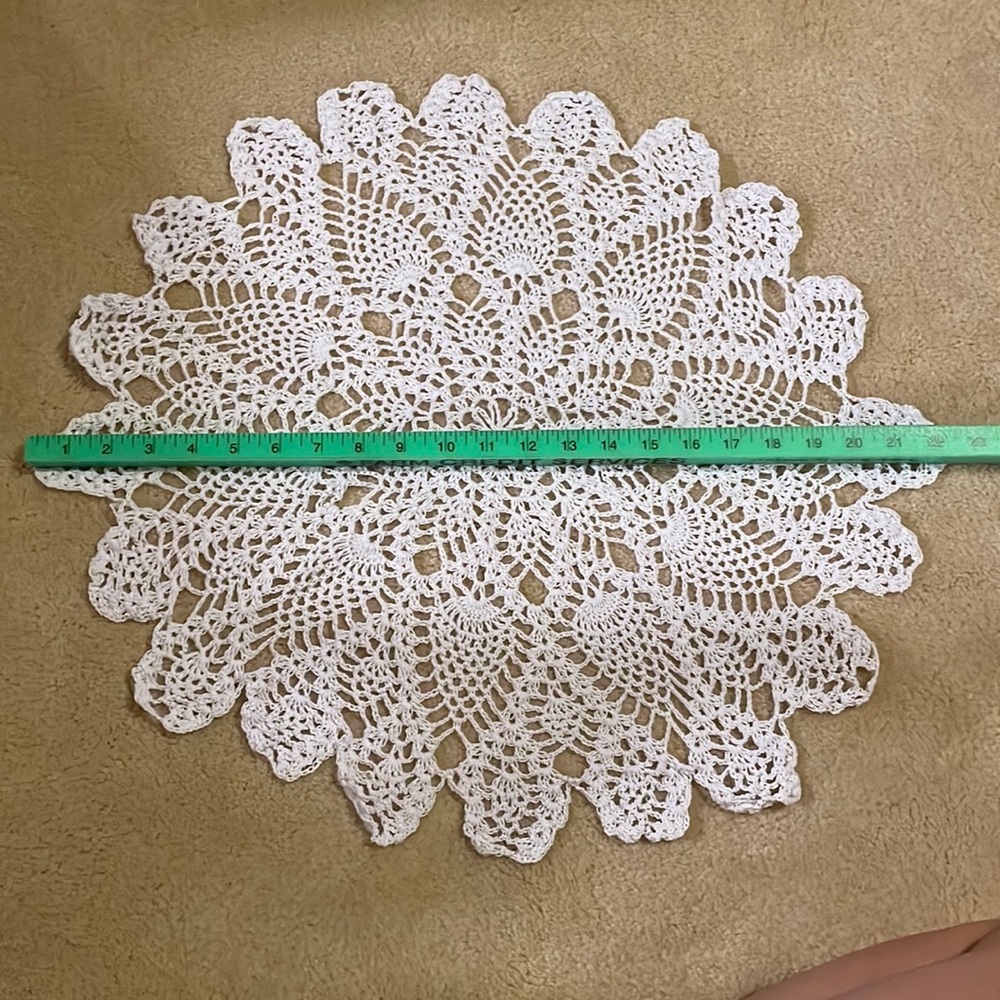 3 22” doilies